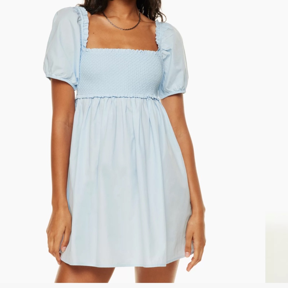 NWOT aritzia baby blue babydoll dress 🫧